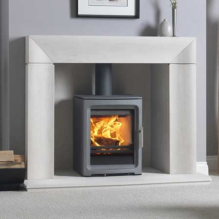 Stylishly elegant with a 5kW stove with a large glass window for optimal viewing of the high definition flames.
