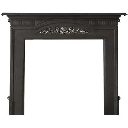 The Harton cast-iron mantel from Cast Tec captures the refined grace of Edwardian architecture with its elegantly arched form and subtle double-rib mouldings that frame the hearth with understated sophistication, infusing any room with a sense of historic poise and warmth.